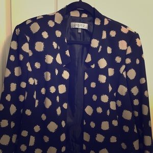 Kasper Black & Beige Blazer